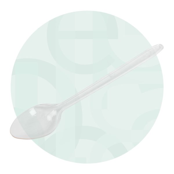 Cucharita Granita Transparente - 15 cm - bolsa 1 kg