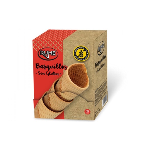 [44492] Barquillo Artesano Sin Gluten - c/funda ind. 50 uds.