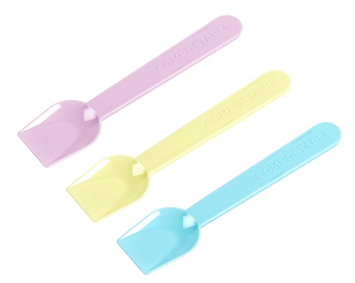 [87355] Cucharita Helado Colores 10 Cm - bolsa 1 kg 